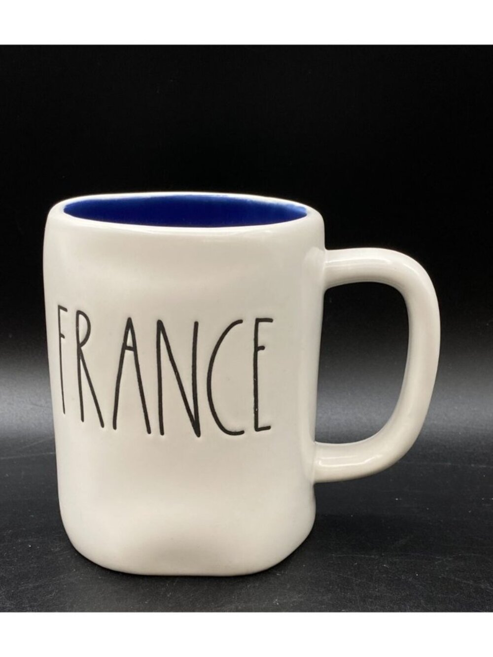 Rae Dunn 2021 France Mug France Blue Interior Eiffel Tower Double-sided